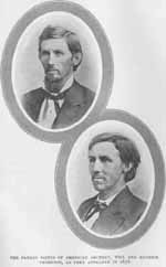 THE PATRON SAINTS OF AMERICAN ARCHERY, WILL AND MAURICE THOMPSON, AS THEY APPEARED IN 1878